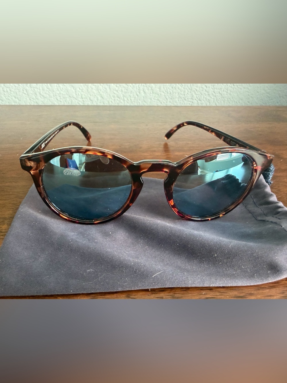 Sunski Retro Tortoiseshell Round Sunglasses